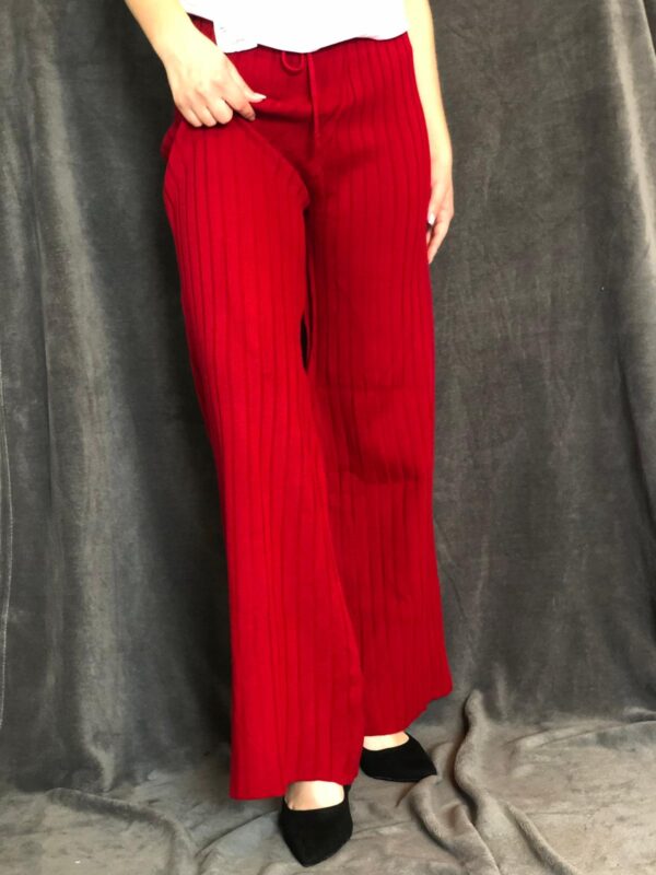 Pantaloni din tricot evazati Hi24 - imagine 2